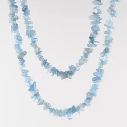 Sekaný náhrdelík - akvamarín