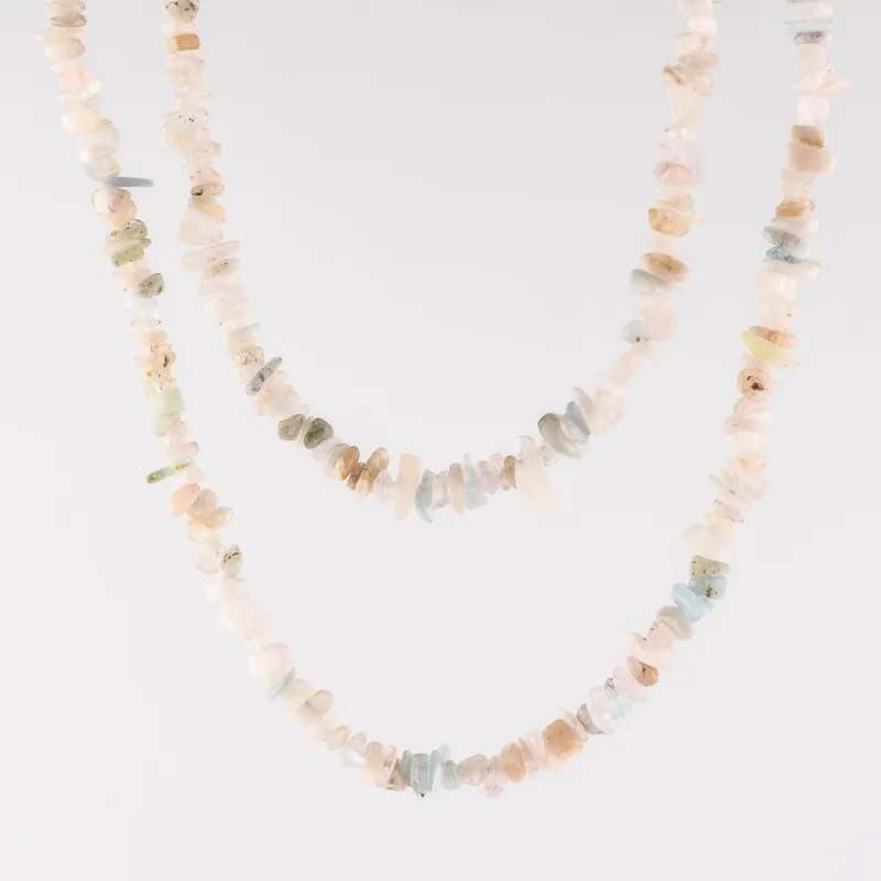 Sekaný náhrdelík - morganit