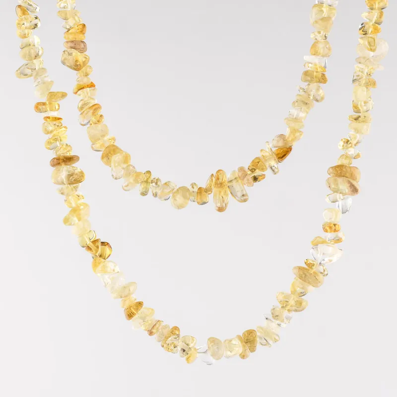 Sekaný náhrdelík - citrín
