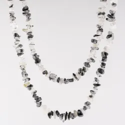 Sekaný náhrdelík - skoryl v krištáli