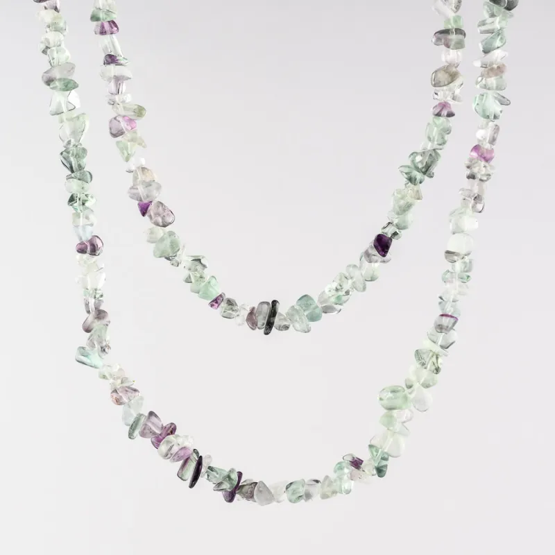 Sekaný náhrdelík - fluorit
