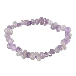Sekaný náramok - ametyst levandulový