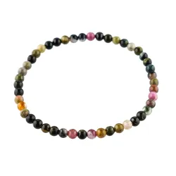 Guličkový náramok - Turmalín 4mm