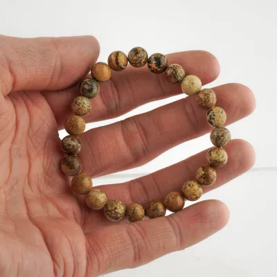 Guličkový náramok - jaspis obrázkový