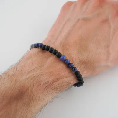 Pánsky náramok - ónyx, sodalit