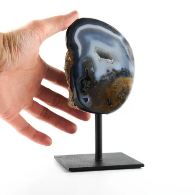 Achát na stojane 19,5cm