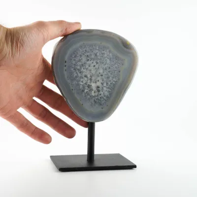 Achát na stojane 18cm