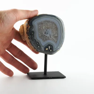 Achát na stojane 14cm