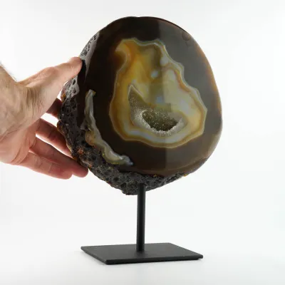 Achát na stojane 29cm