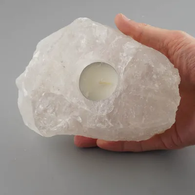 Svietnik zo surového krištáľu