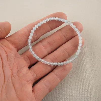 Guličkový náramok - Akvamarín