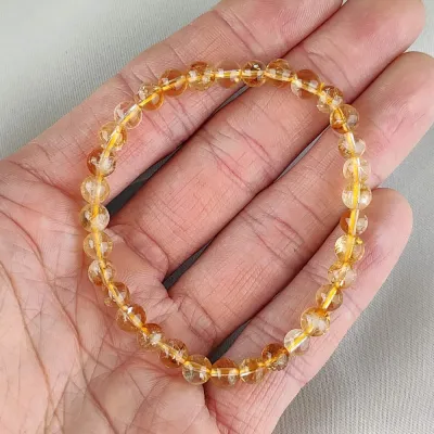 Guličkový náramok - Citrín