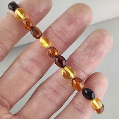 Náramok jantár farebný