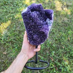 Ametystová drúza na stojane